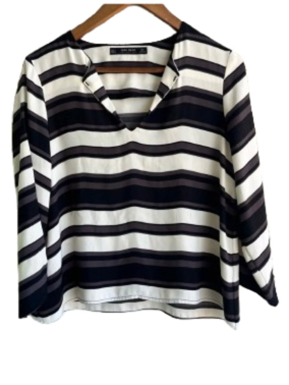 Zara Basic women's size small blouse top with bell sleeves